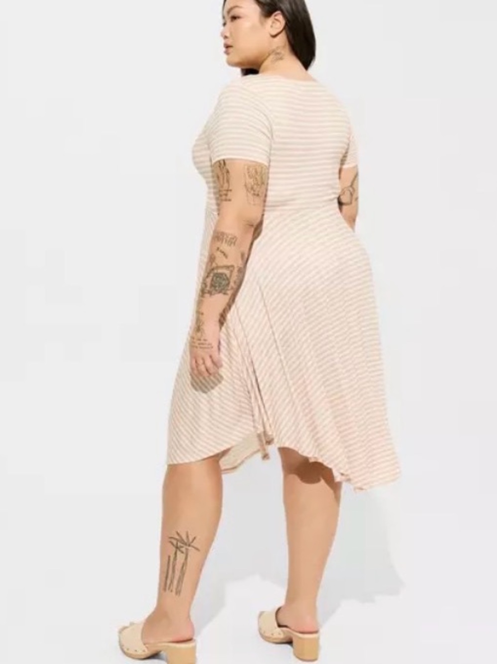 NWT Torrid Midi Super Soft Shirred Front Dress
